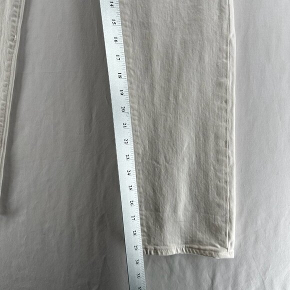 Lucky Brand Handcrafted Sweet Straight Jeans 4/27 Mid-Rise Stretch Denim White - Picture 9 of 13